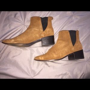 Brown ankle booties